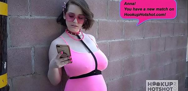  Huge tits teen slut Anna Blaze gets rammed hard by Bryan Gozzling